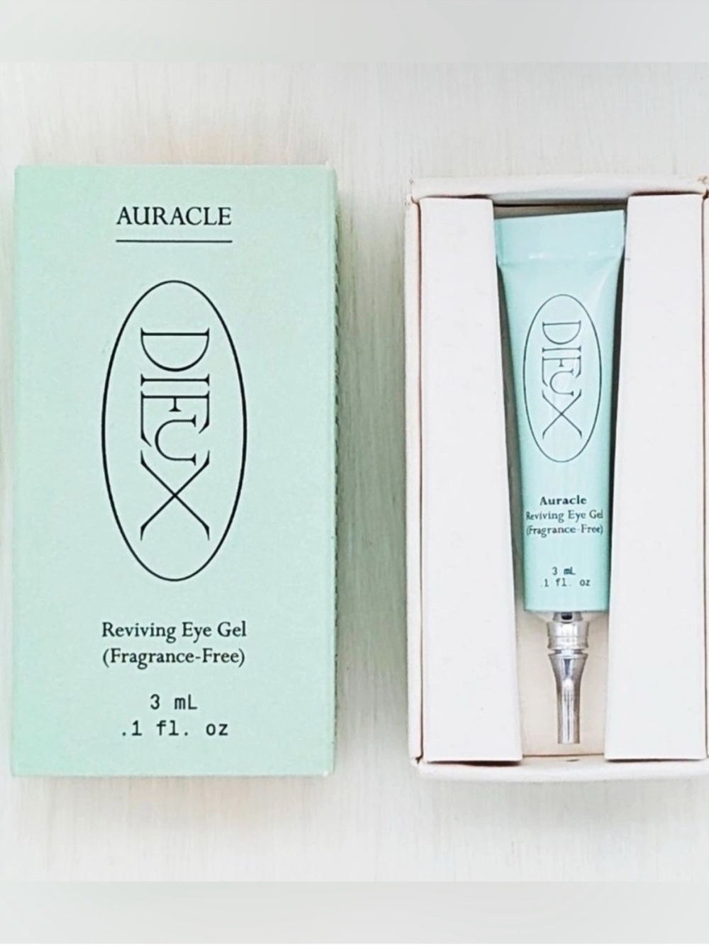 Reviving Auracle Eye Gel Fragrance-Free Eye Treatment Travel size